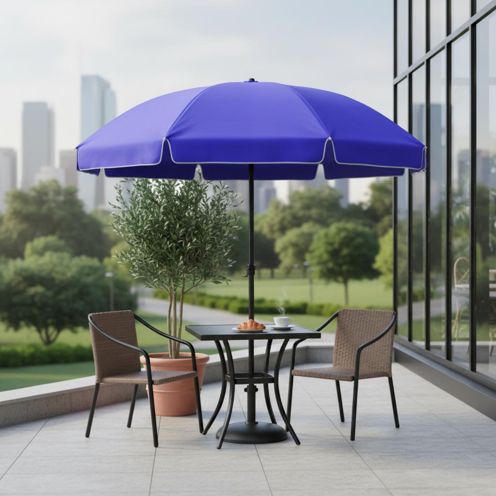 Outdoor Furniture Vendors - 둥근형 방수 우산, 대형 야외용 양산,