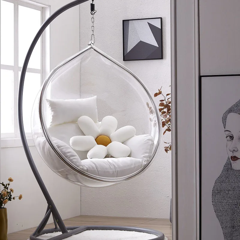 Hanging Egg Chair - 프리미엄 실내 정원 의자 스윙 투명