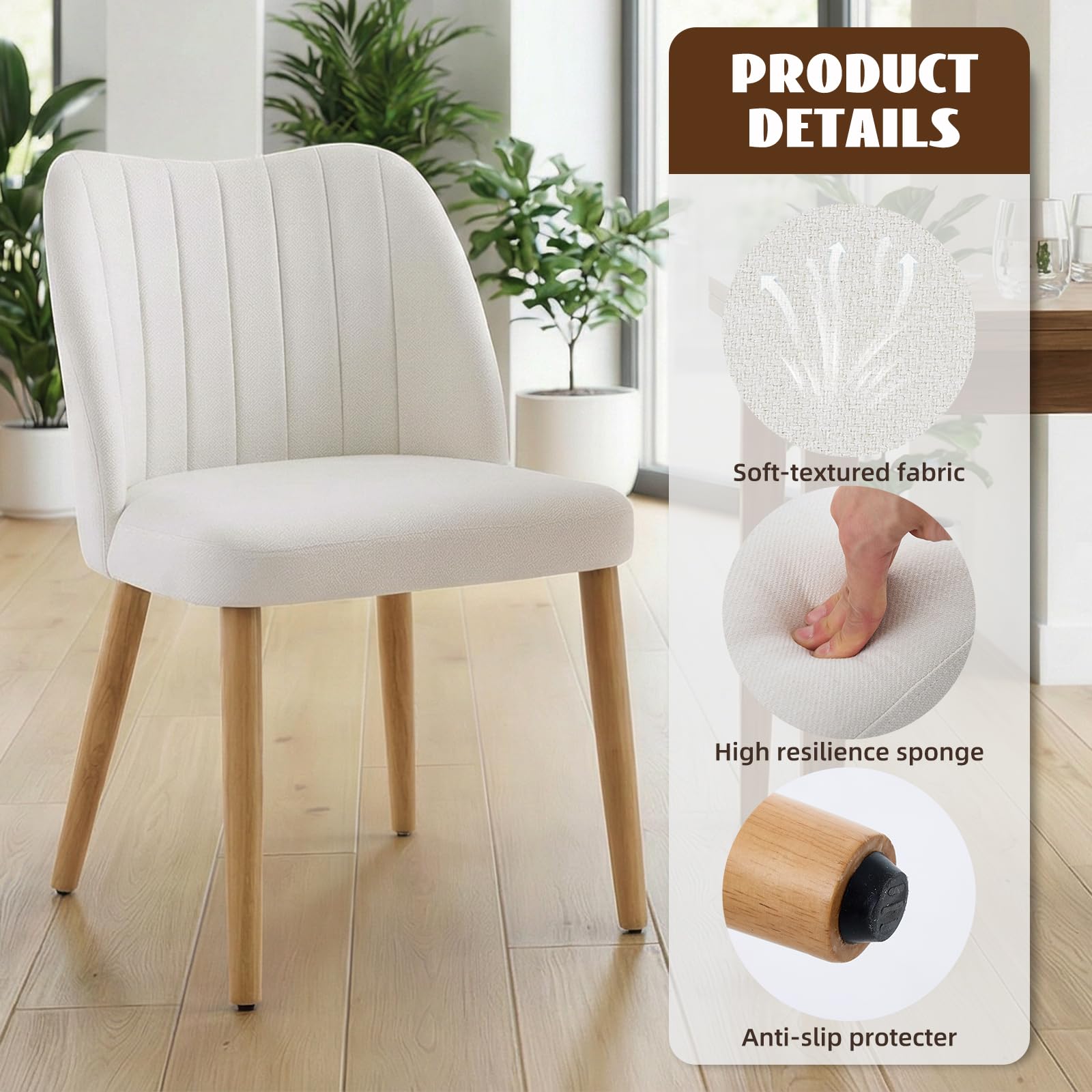 미드 센추리 모던 스타일의 패브릭 식탁 의자 2개 세트 - Adirondack Chair Wood 리뷰 및 가격