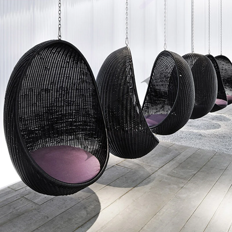 야외 레저용 행잉 스윙 정원 파티오 발코니 행잉 체어  - Hanging Egg Chair 리뷰 및 가격