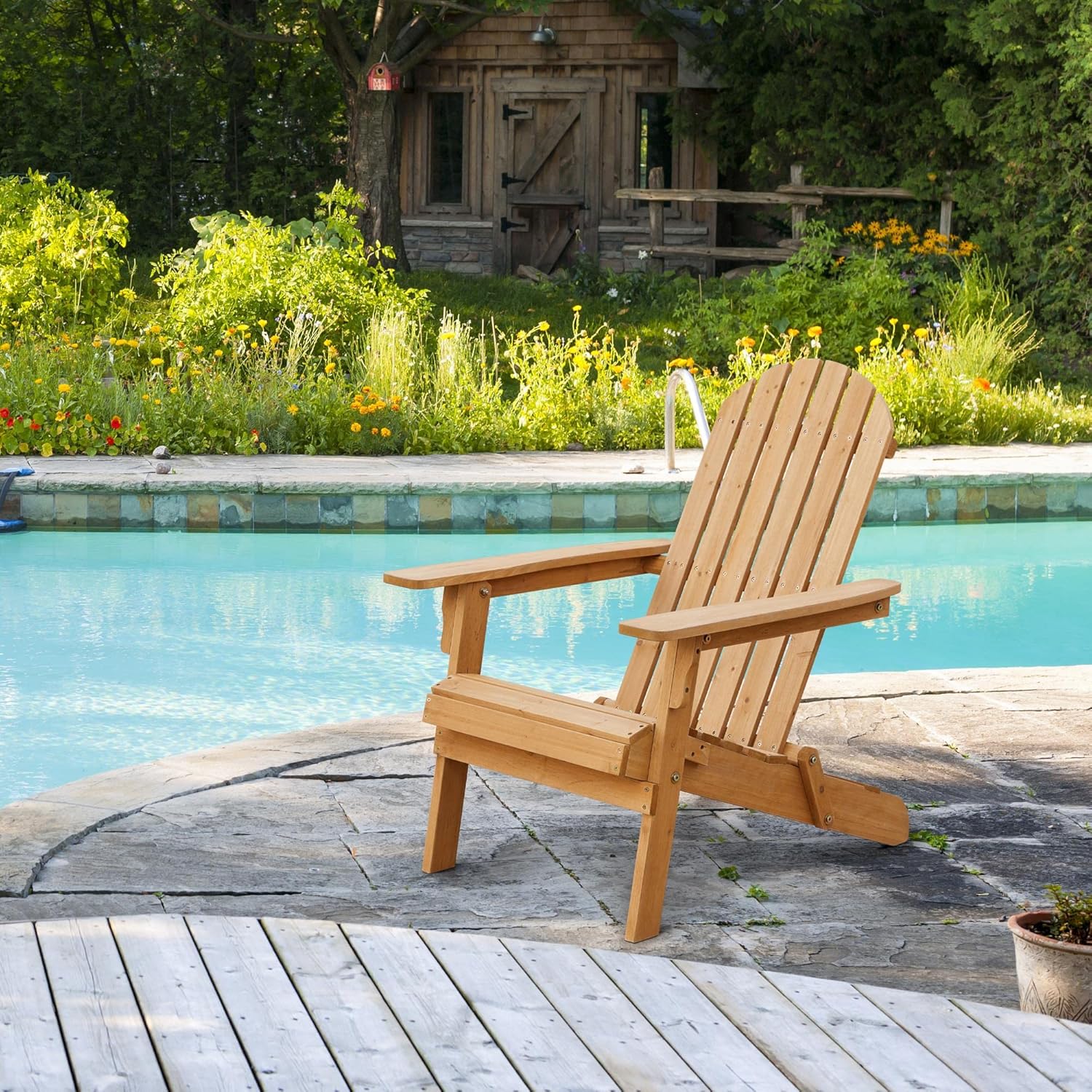 접이식 아디론닥 의자 2개 세트(야외용), 300LBS - Adirondack Chair Wood 리뷰 및 가격