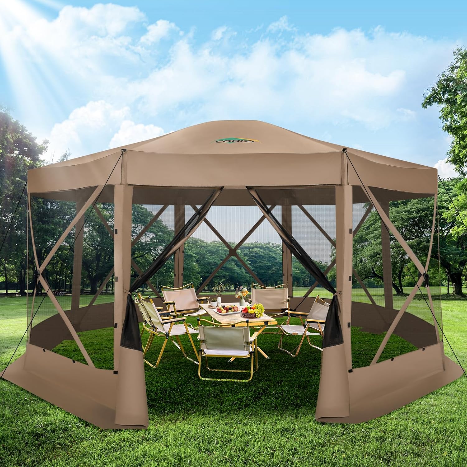 15x15 팝업 스크린 텐트 가제보 하우스 캠핑 모기장 - Gazebo Pop Up 리뷰 및 가격