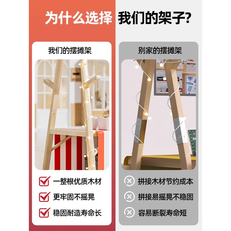 휴대용 나무 시장 판매대 야외 소매업자 거리 거래용 가 - Outdoor Furniture Vendors 리뷰 및 가격