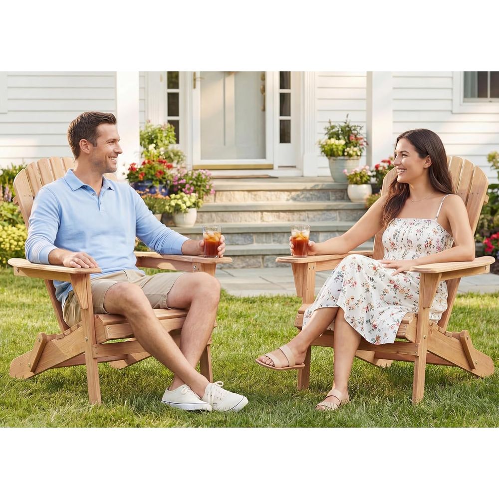 클래식 4피스 아디론닥 의자 세트, 야외, 파티오, 정 - Adirondack Chair Wood 리뷰 및 가격