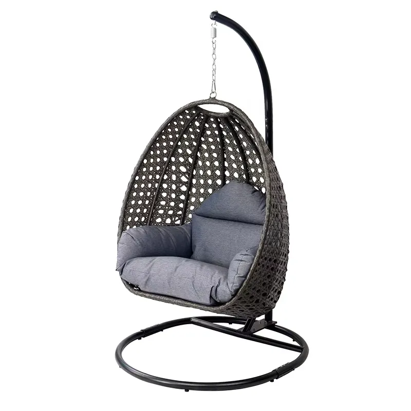 달걀 모양 검정색 파티오 현관 위커 가구 야외 정원 라 - Hanging Egg Chair 리뷰 및 가격