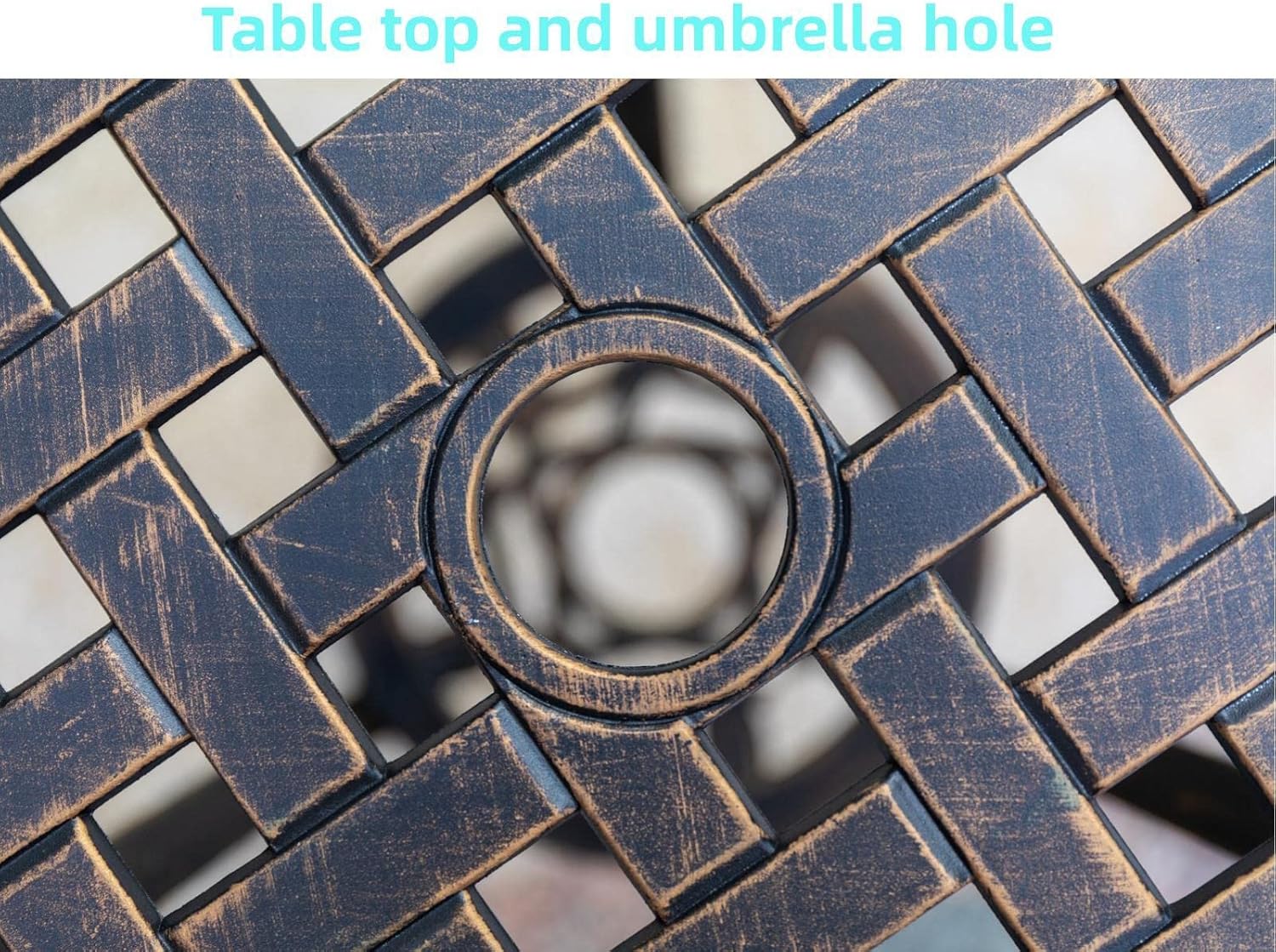 녹슬지 않는 청동 주조 알루미늄 3피스 야외 비스트로  - Outdoor Furniture Table 리뷰 및 가격