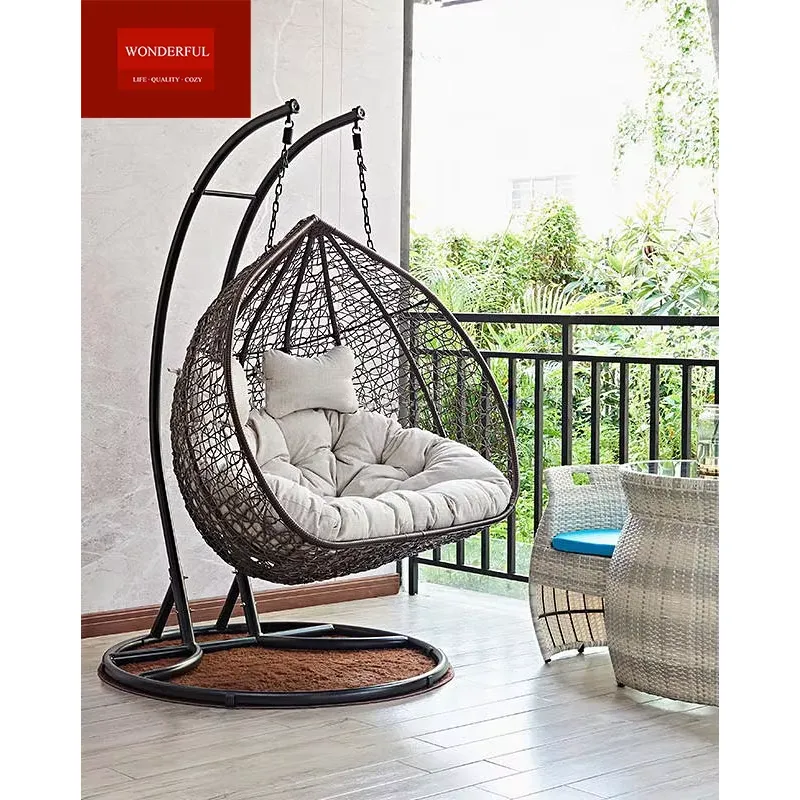 가장 인기있는 스윙 체어 거실 라탄 2인용 행잉 에그  - Hanging Egg Chair 리뷰 및 가격