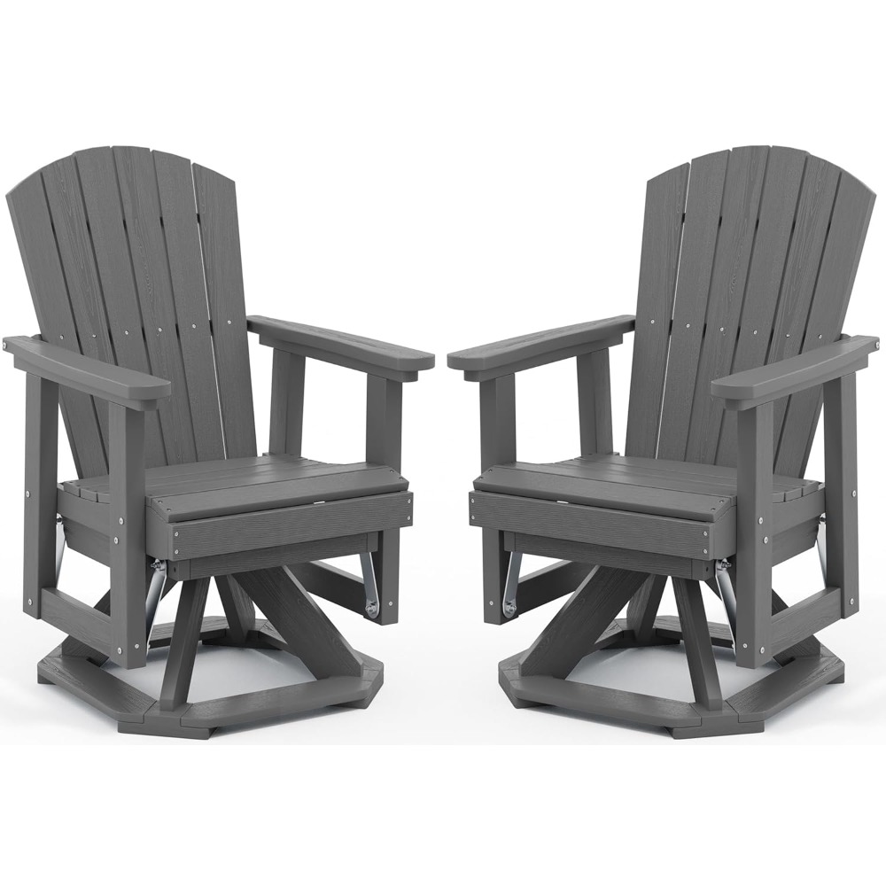 아디론닥 회전식 글라이더 의자, HDPE 야외 글라이더 - Adirondack Chair Wood 리뷰 및 가격