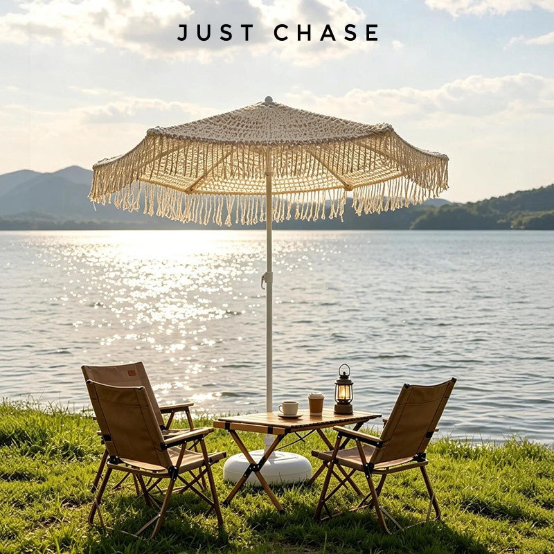 태슬 파티오 우산, 햇빛 차단 태슬 비치 우산, 휴대용 - Outdoor Furniture Vendors 리뷰 및 가격