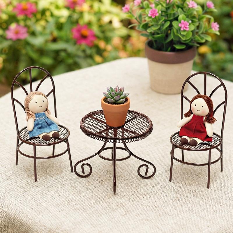 1/3Pcs 인형 집 정원 디스플레이 장식품 소품 액세 - Outdoor Furniture Table 리뷰 및 가격