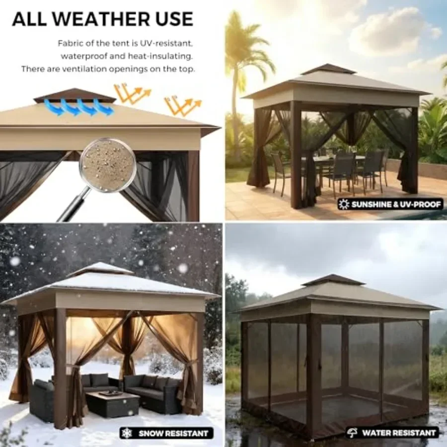 11x11 팝업 가제보 텐트(네트 포함) 야외 쉼터,  - Gazebo Pop Up 리뷰 및 가격