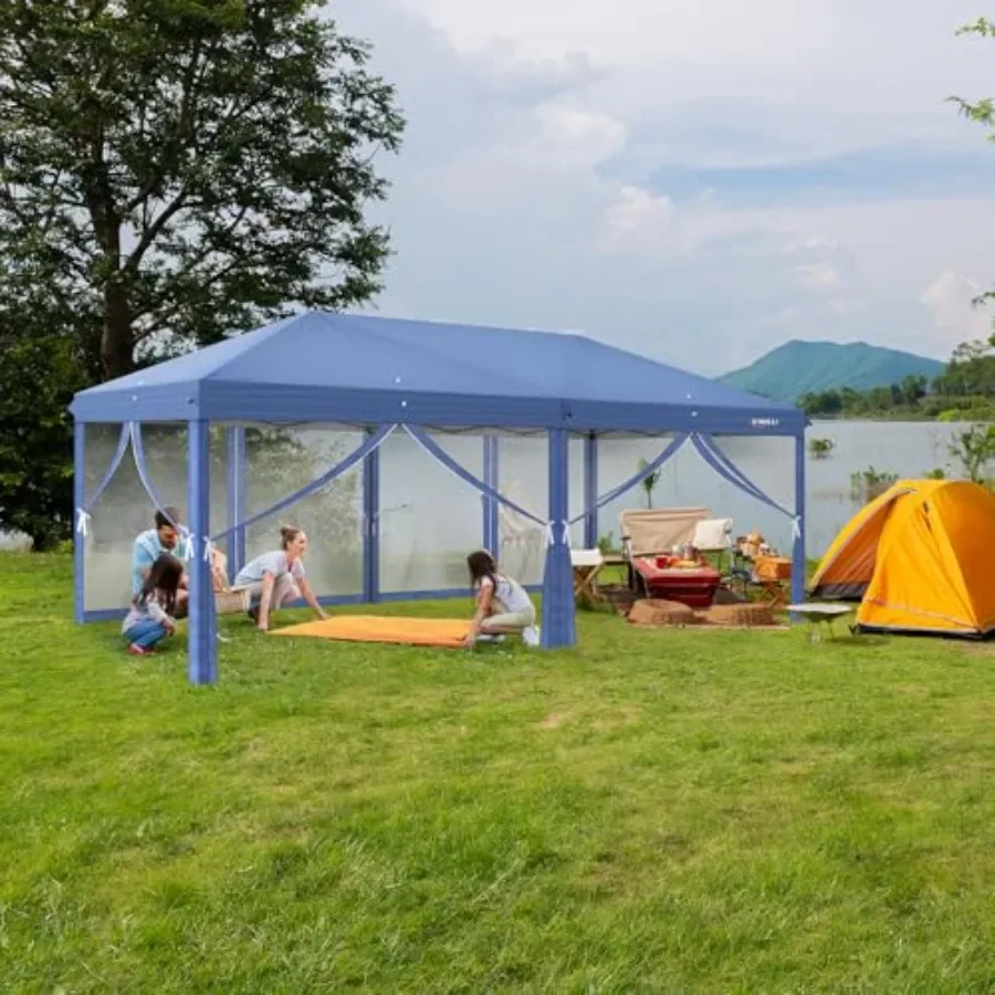 10x20 사이즈 팝업 텐트, 측벽과 바퀴 달린 가방  - Gazebo Pop Up 리뷰 및 가격