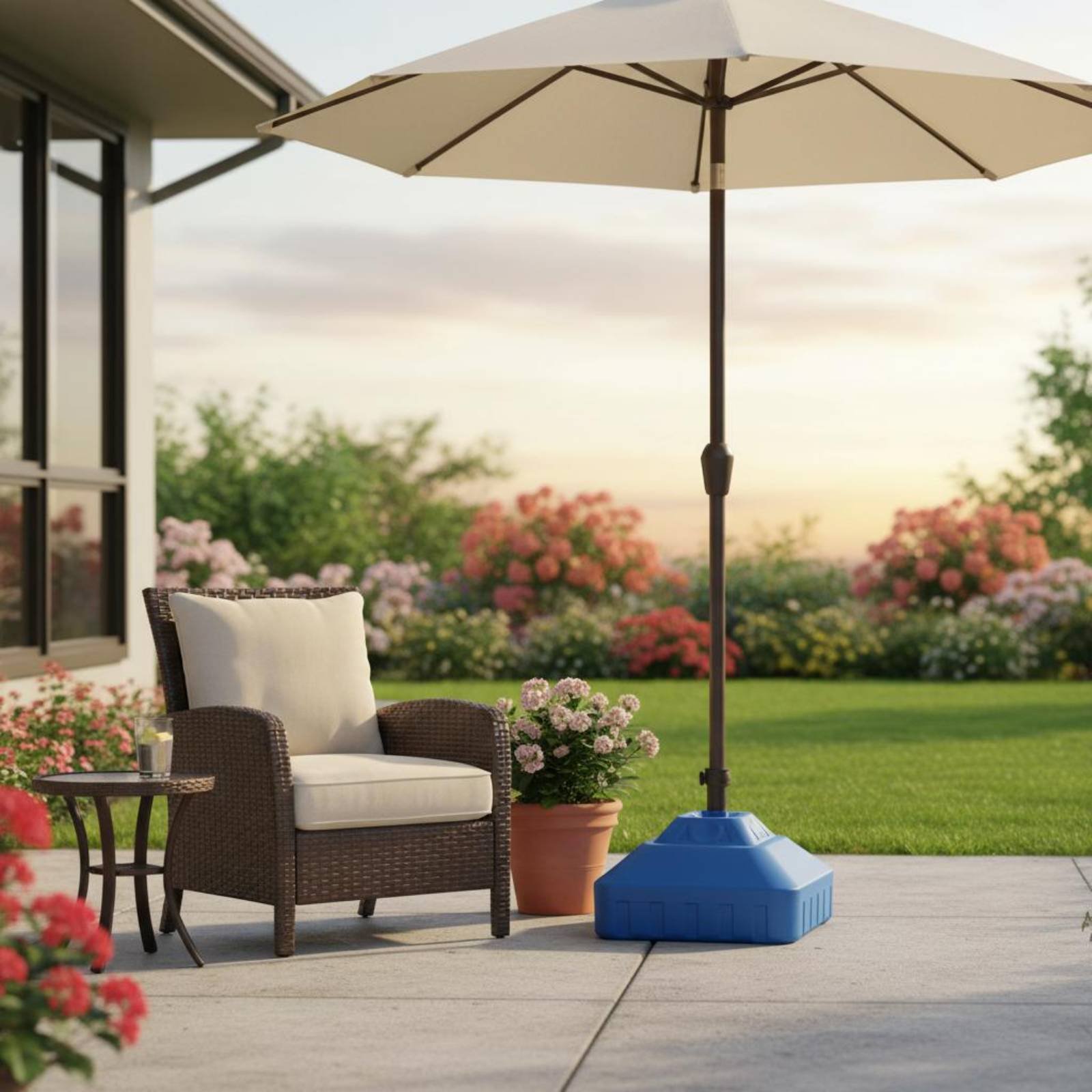 물 채움식 우산 받침대, 안정적인 햇빛 가리개 받침대, - Outdoor Furniture Vendors 리뷰 및 가격