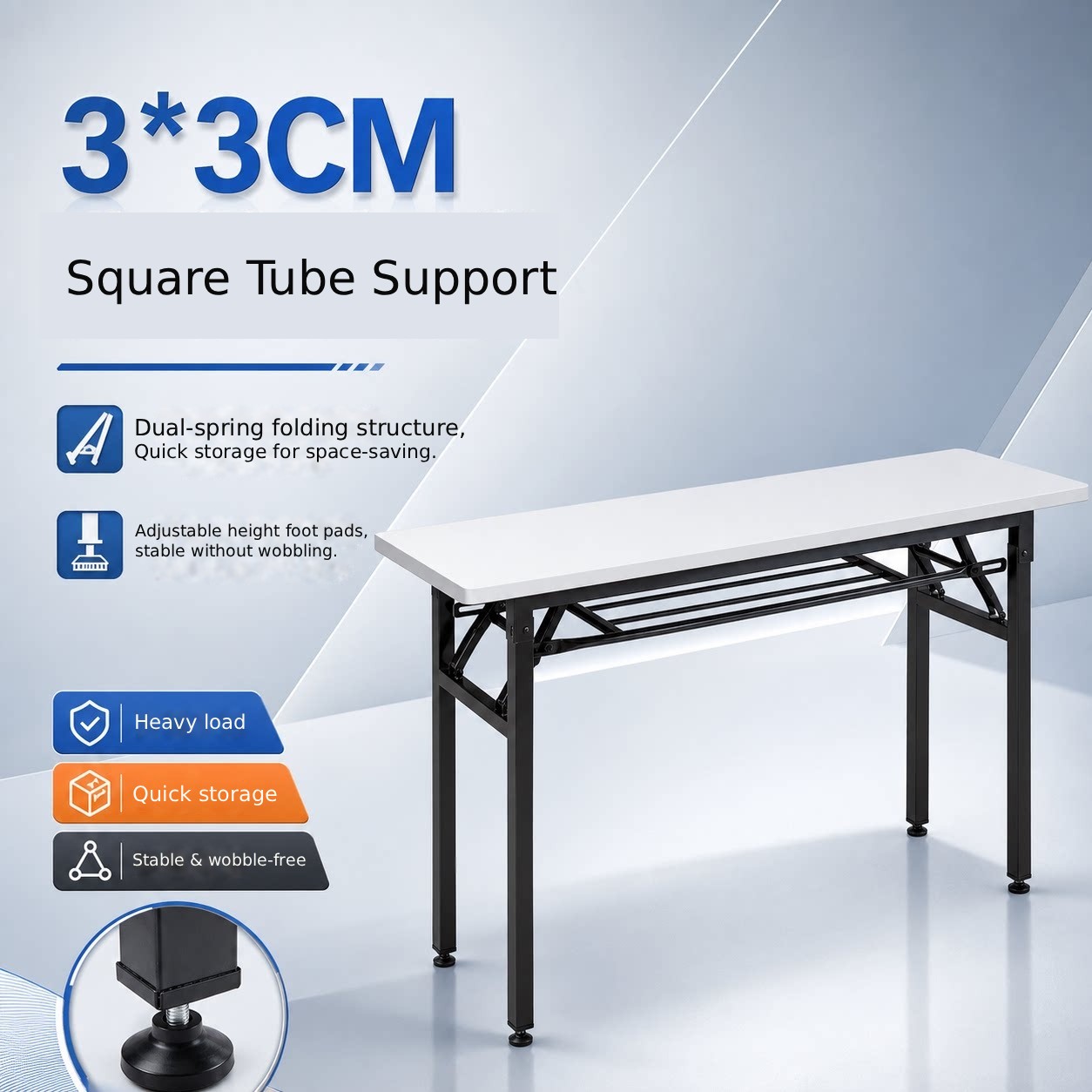 휴대용 접이식 직사각형 테이블, 긴 교육/회의용 책상, - Outdoor Furniture Vendors 리뷰 및 가격